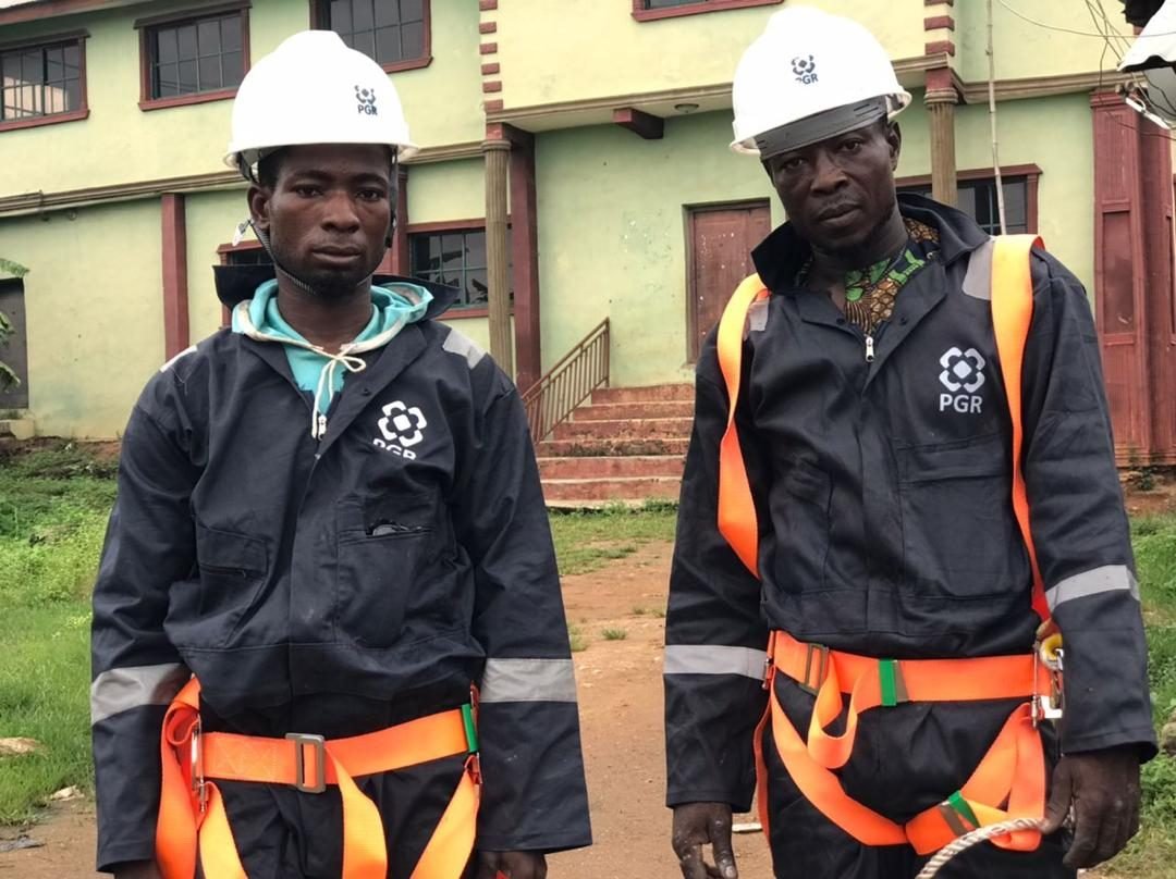 PGR crew, harnessed and ready